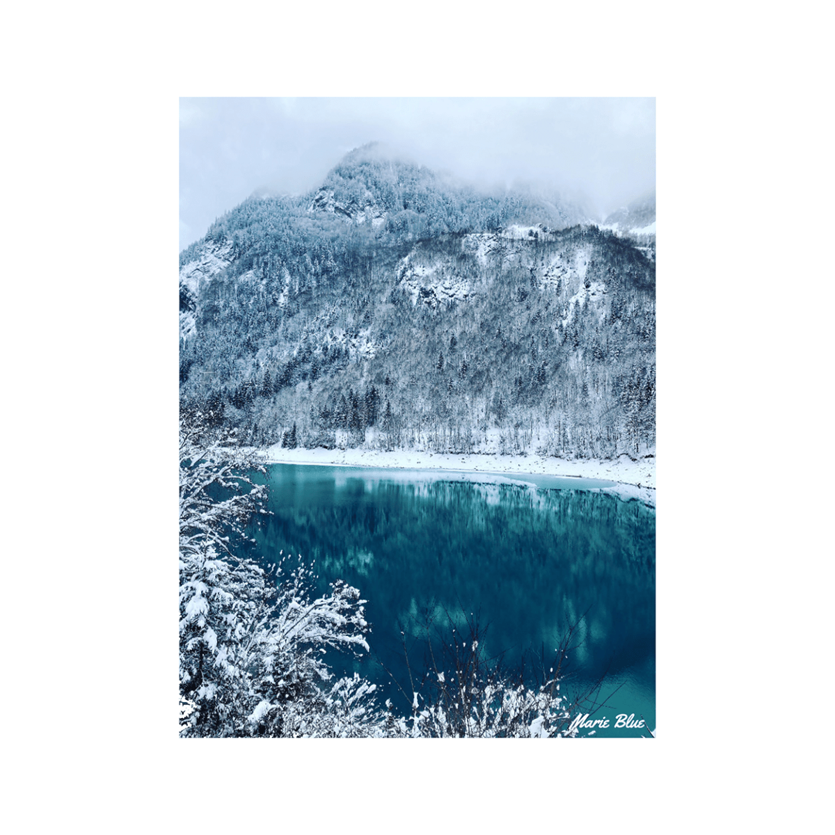 Bild Bergsee Winter